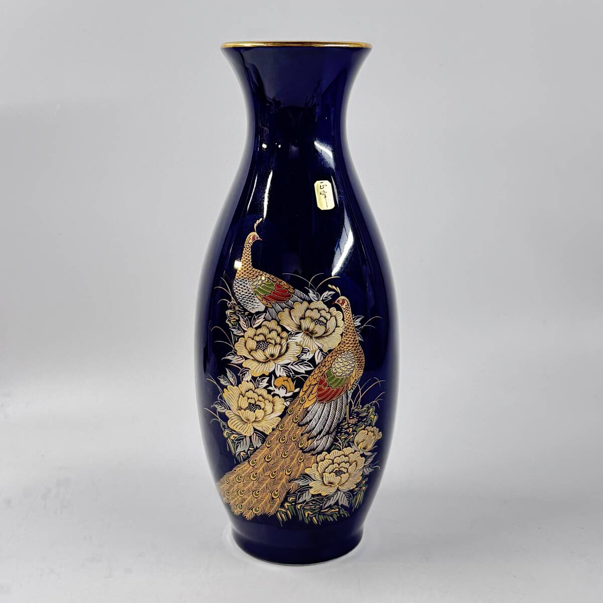 [63177Q] не использовался Kutani правильный .. Zaimei специальный отбор ваза золотая краска .... диаметр 13.× высота 31.5. ваза для цветов цветок входить цветок сырой . инструмент чайная посуда течение времени хранение товар текущее состояние товар 