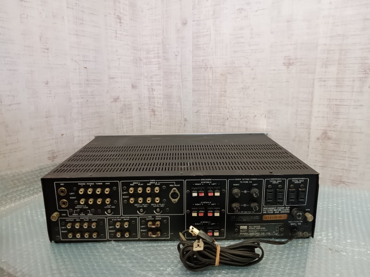  стоит посмотреть!! редкий SANSUI ландшафт Sansui AU-9500 основной предусилитель аудио стерео усилитель именная техника звук оборудование машинное оборудование Junk 