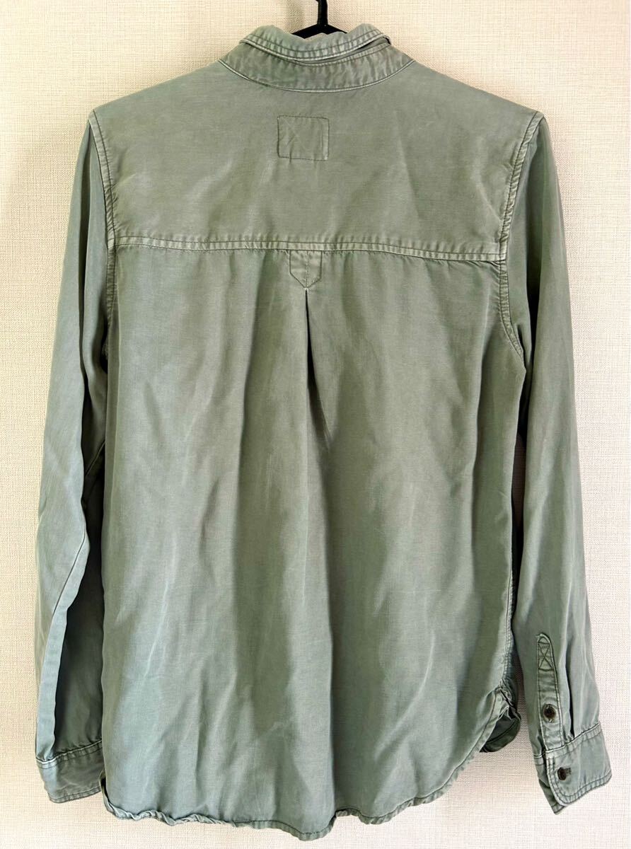 American Eagle ミリタリー風(fēng)長袖シャツ　ボーイフレンドフィット