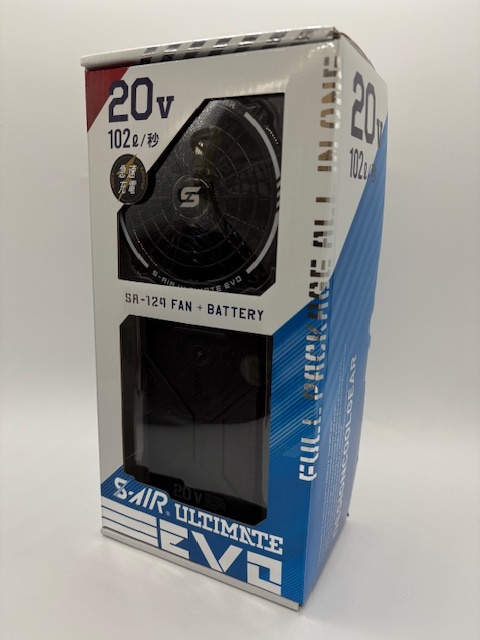 K8217◆シンメン S-AIR SA-124 ULTIMATE ファンバッテリーセット 空調(diào)服用 アダプター付 RE6 06BK 箱説有 動(dòng)作確認(rèn)済