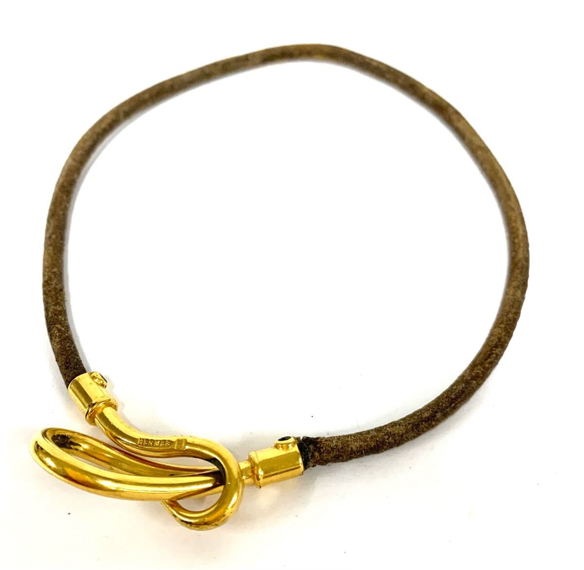 【エルメス■HERMES】ジャンボ チョーカー■ブレスレット■希少カラー■レザー HERMES エルメス ジャンボチョーカー ネックレス ジャンボブレス