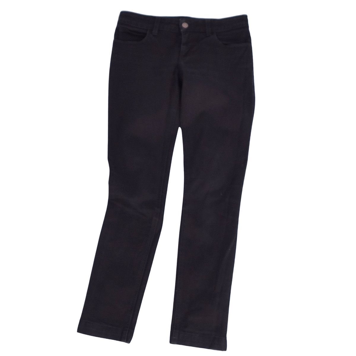 美品 グッチ GUCCI パンツ デニムパンツ GG柄 ラインストーン コットン ストレッチ ボトムス レディース 36(S) ブラック ce06dt-rm20e31910