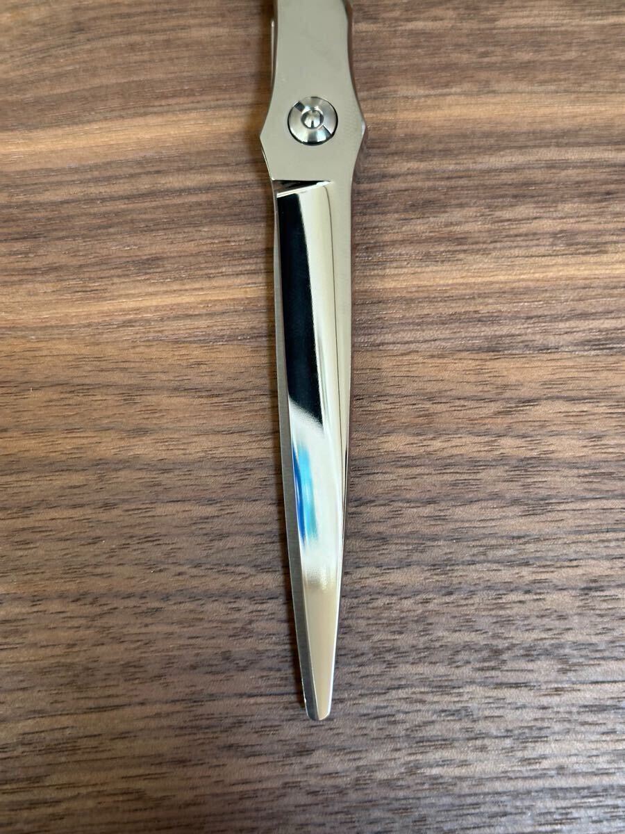 ゴールドハンドル 6.5インチ カットシザー 理容 美容 鋏 シザー はさみ 美容師 理容師 ハサミ 右利き プロ用 散髪 ヘアサロン ロングシザー_画像5