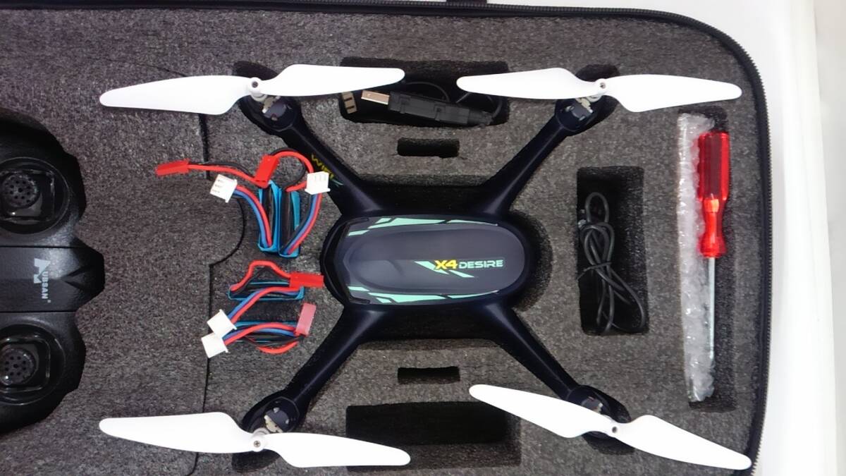 【丸-1025】■HUBSAN H216A X4 DESIRE PRO カメラ付きドローン■取扱説明書・ケースバッグ付き/ラジコン■※動作未確認■(IS)_画像2