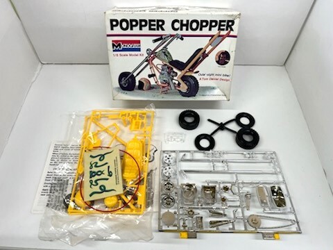 【丸-990】◆［MONOGRAM］POPPER CHOPPER　プラモデル◆希少◆1/8／バイク／オートバイ◆※一部パーツ開封済み　未組立長期保管品◆KT