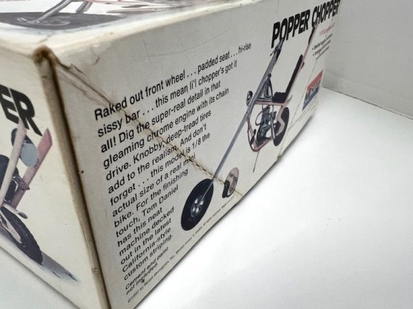 【丸-990】◆［MONOGRAM］POPPER CHOPPER　プラモデル◆希少◆1/8／バイク／オートバイ◆※一部パーツ開封済み　未組立長期保管品◆KT