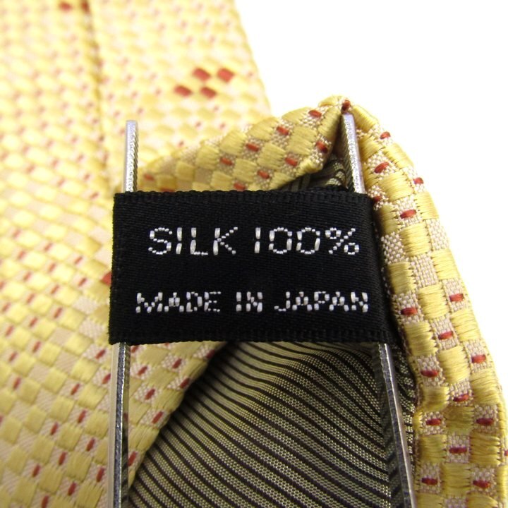 アイムプロダクト ブランド ネクタイ チェック柄 ドット スクエア柄 格子柄 シルク 日本制 PO メンズ ベージュ im product