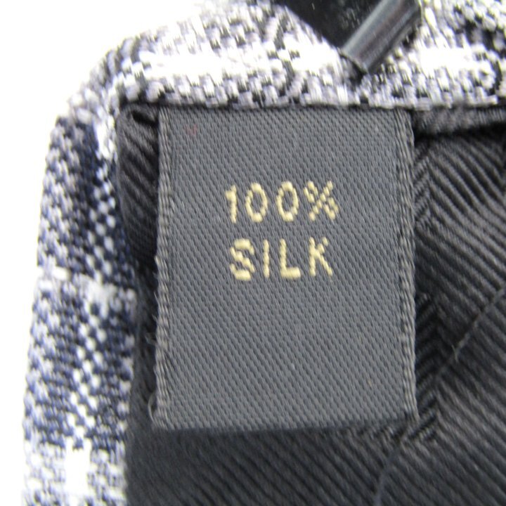 ダックス ブランド ネクタイ シルク チェック柄 格子柄 PO メンズ ネイビー DAKS