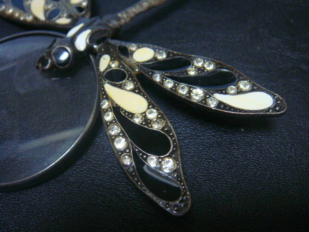 ◆アンティーク　アールヌーボー　トンボ　ルーペ　ペンダント　PIERRE　BEX◆