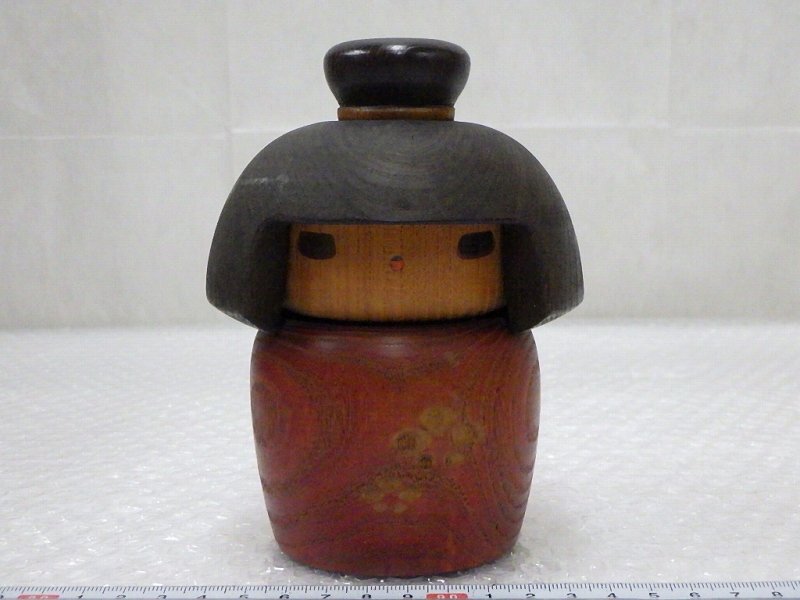 P3729 山中三平 創作こけし 近代こけし 木工芸 民芸品(こけし