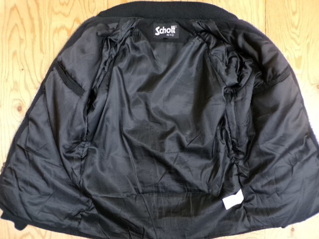 ★Schott ショット★メンズ パディングジップジャケット ロゴワッペン付き 3102082★R70615045A