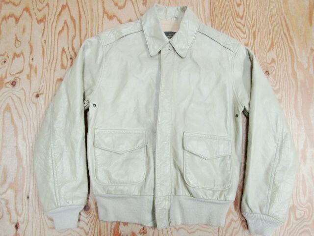 ★アヴィレックス AVIREX★馬革ホースハイド A-2 レザーフライトジャケット ベージュ★R70622014C