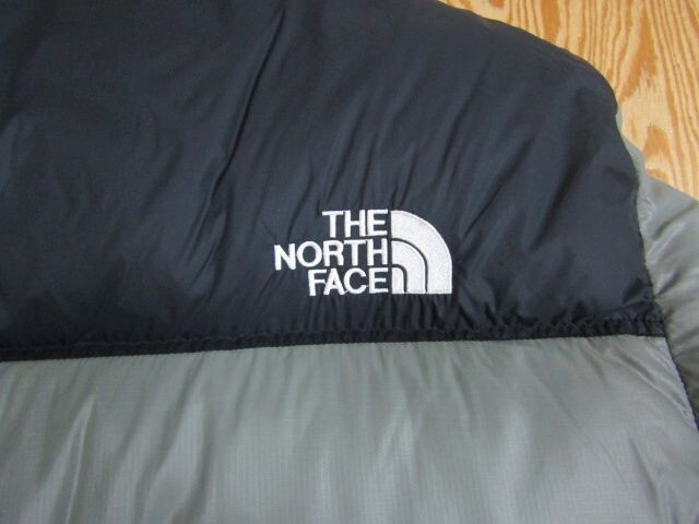 ★ノースフェイス NORTHFACE★ヌプシダウンジャケット グレー×ブラック メンズ Lサイズ 700FP★R70622017B