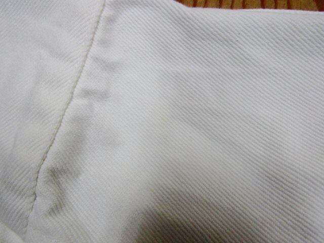 ★ハンティングワールド HUNTING WORLD★レディース ホワイトデニムジャケット ボーダー×ロ??繍★R70629071A