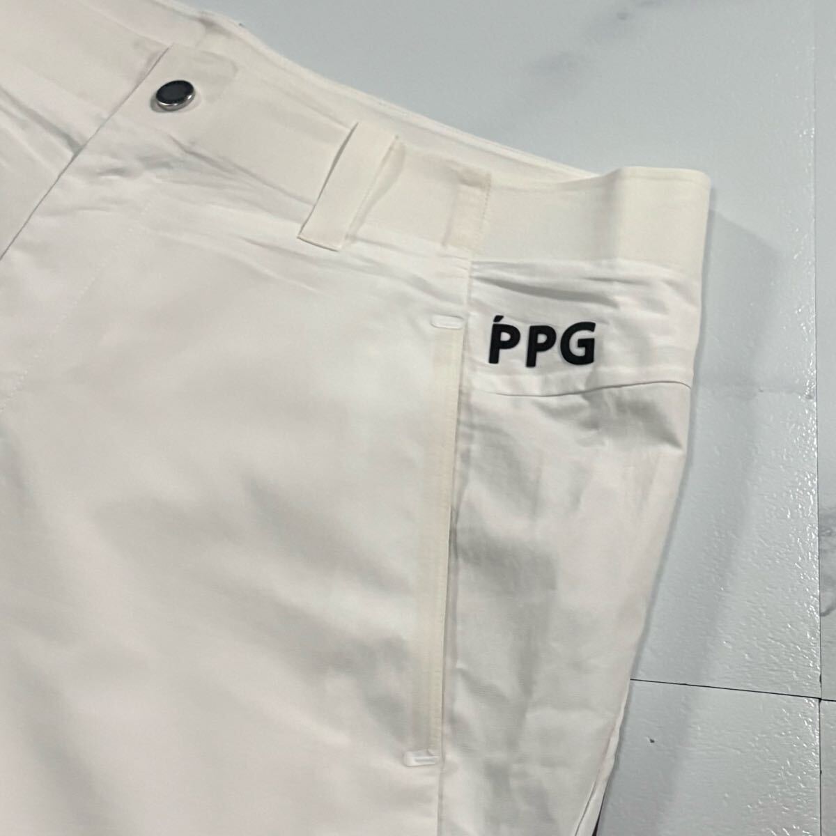 美品/XLサイズ●PPG パーリーゲイツ ハーフパンツ ショーツ ショート PEARLY GATES ナイロン 薄手 ストレッチ ゴルフウエア サイドロゴ 6