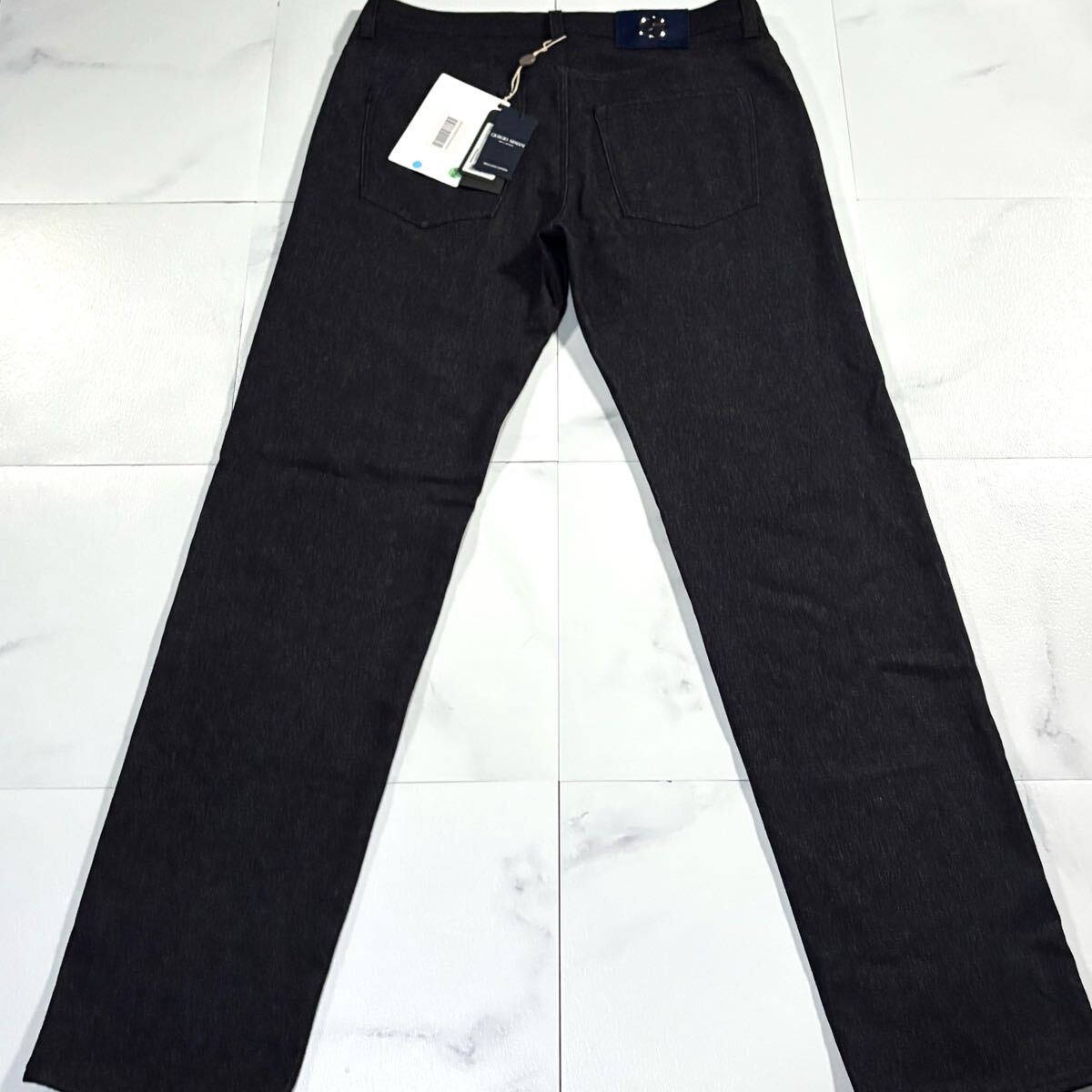 新品タグ付き/XLサイズ●最高級 ジョルジオ アルマーニ デニム ジーンズ Gパン パンツ GIORGIO ARMANI MILANO ストレッチ GAロゴ金具 33
