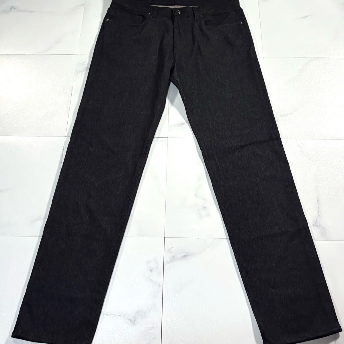 新品タグ付き/XLサイズ●最高級 ジョルジオ アルマーニ デニム ジーンズ Gパン パンツ GIORGIO ARMANI MILANO ストレッチ GAロゴ金具 33