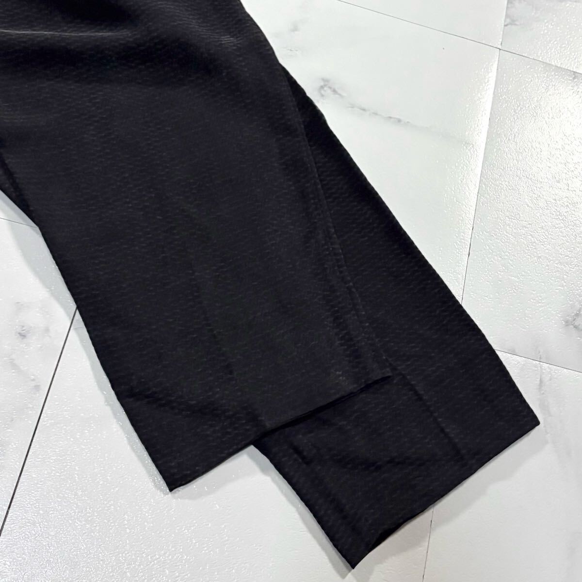 極美品/4Lサイズ●最高級(jí) ジョルジオ アルマーニ ジョガーパンツ サマー 夏 スラックス GIORGIO ARMANI 黒タグ 総柄 幾何學(xué)模様 3XL 58