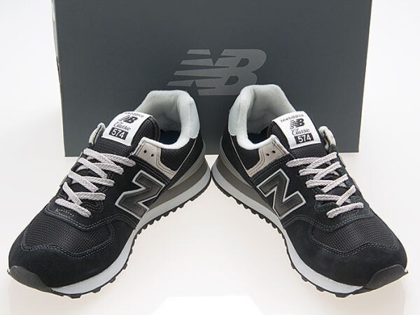  новый товар /NEW BALANCE/ New balance /ML574EVB/ мужской /BLACK/ черный / чёрный /ECOGREEN замша / wise D/23.5cm