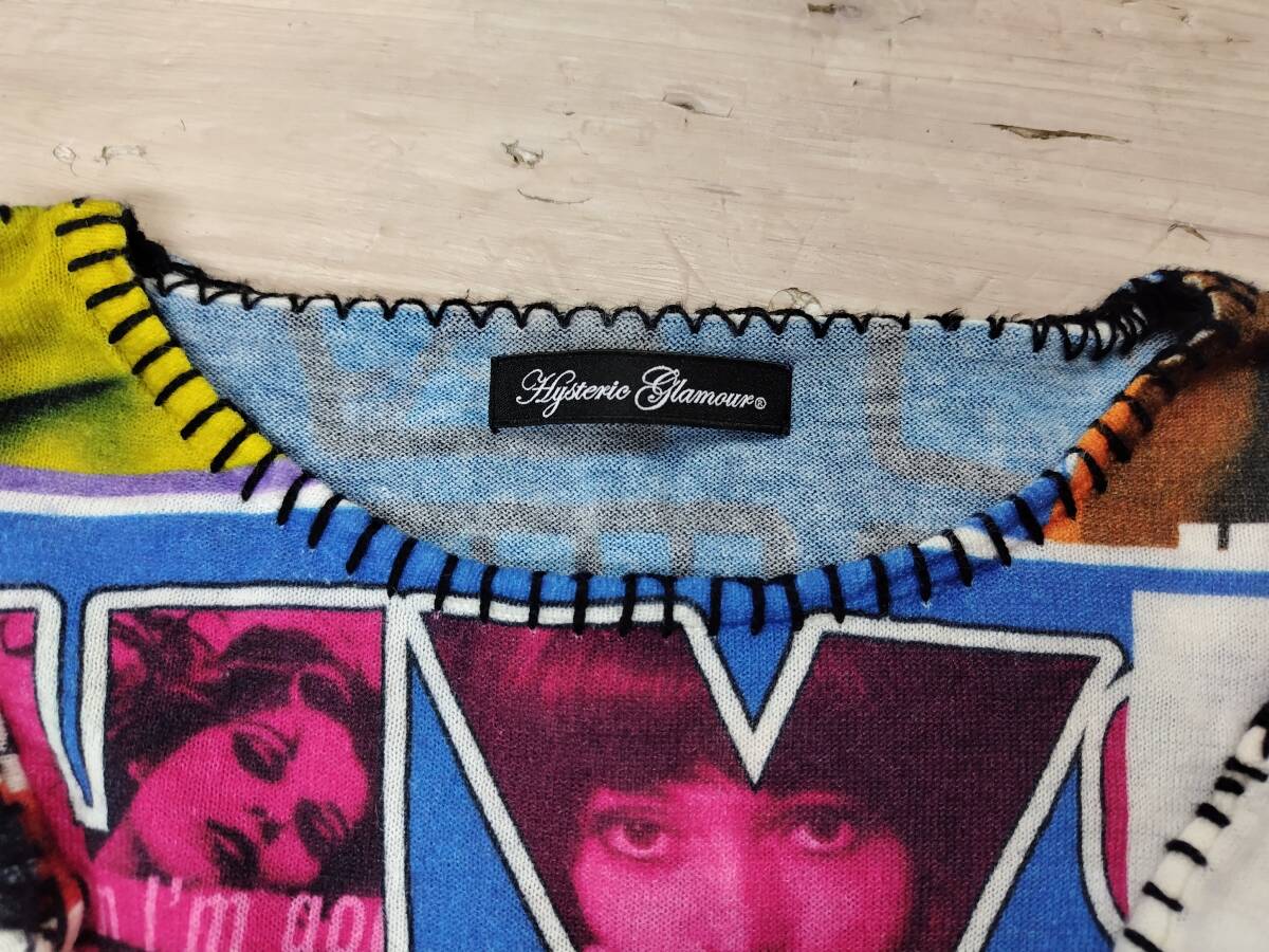 洋服 長(zhǎng)袖 ヒステリックグラマー HYSTERIC GLAMOUR ヒステリックガール　サマーニット 女性用 レディース フリーサイズ　01203NS02 薄著