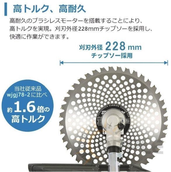 草刈り機(jī) 充電式21vバッテリーです 電動(dòng) 草刈機(jī) 9インチ ブラシレスモータ 肩掛け付き 21Vバッテリー1個(gè)付き コードレス 多機(jī)能（A215)