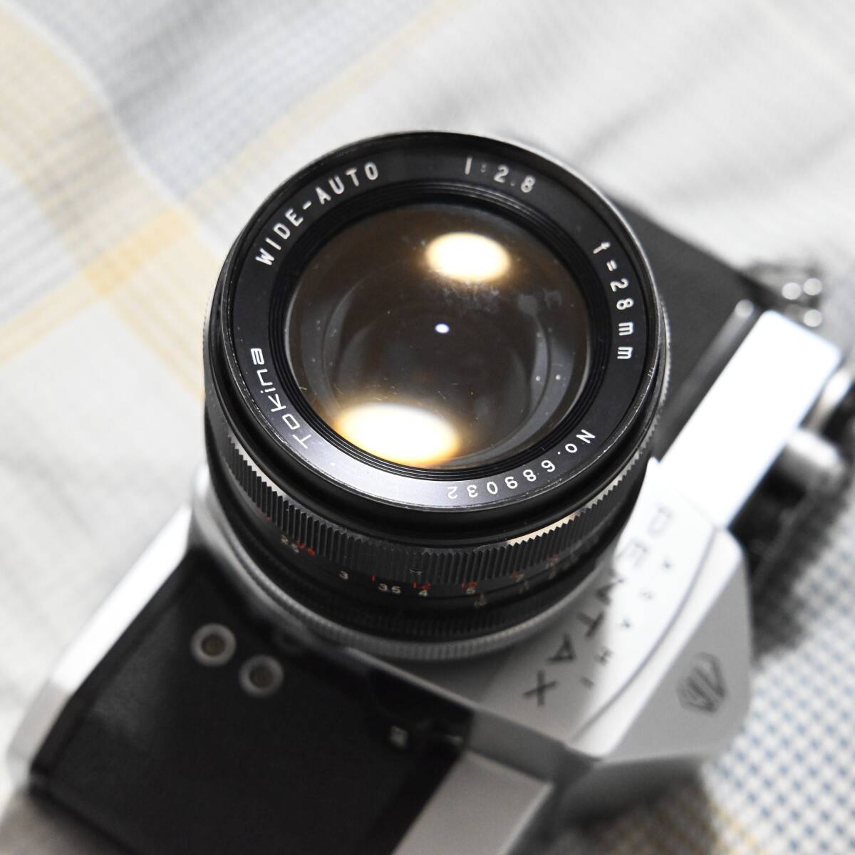 ASAHI PENTAX Pentax SPOTMATIC SP + Tokina 28mm F2.8,135mm F3.5. линзы 2 шт. комплект текущее состояние доставка 