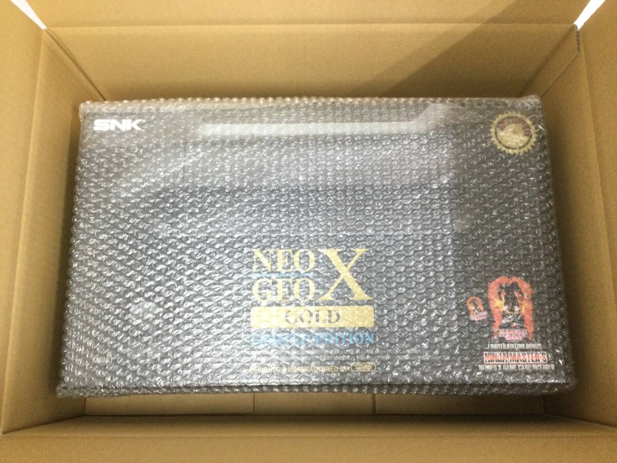 [GM6674/120/0] не использовался товар *NEO GEO X GOLD LIMITED EDITION* корпус комплект * Neo geo X Gold Limited Edition *SNK*