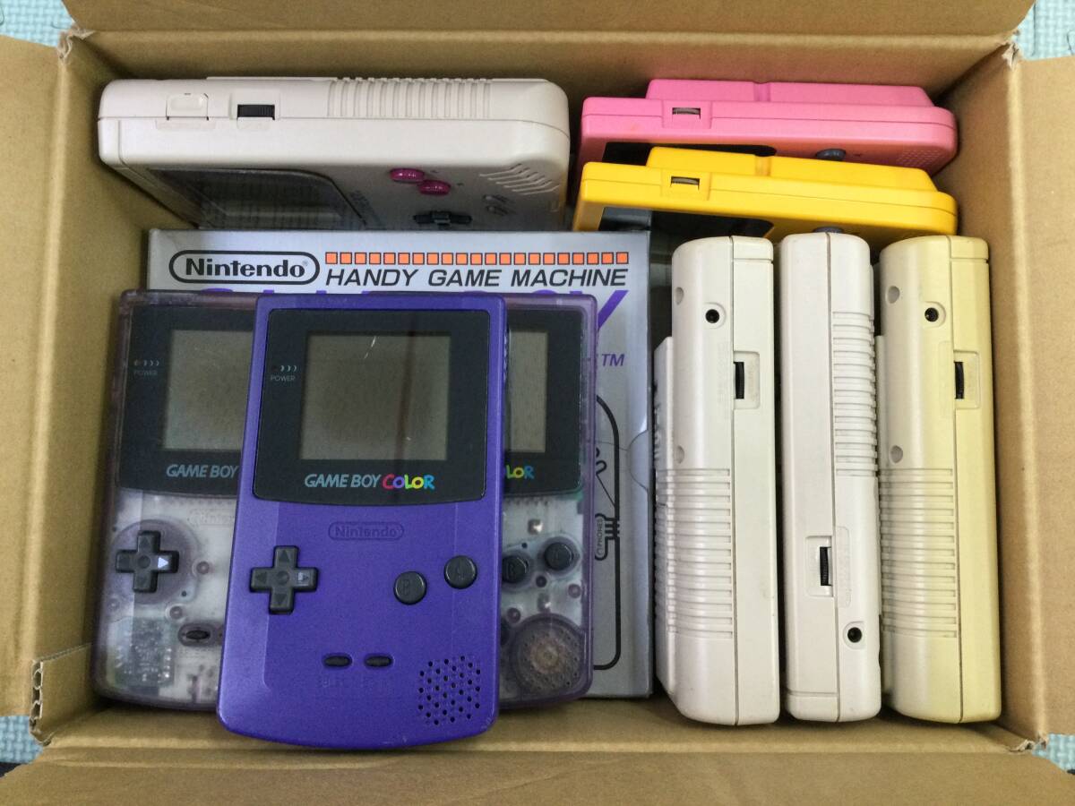 [GN7563/60/0] Junk ( чистка settled )* разнообразные Game Boy 10 шт. * корпус * первое поколение * цвет * карман * суммировать * комплект *GameBoy* nintendo *