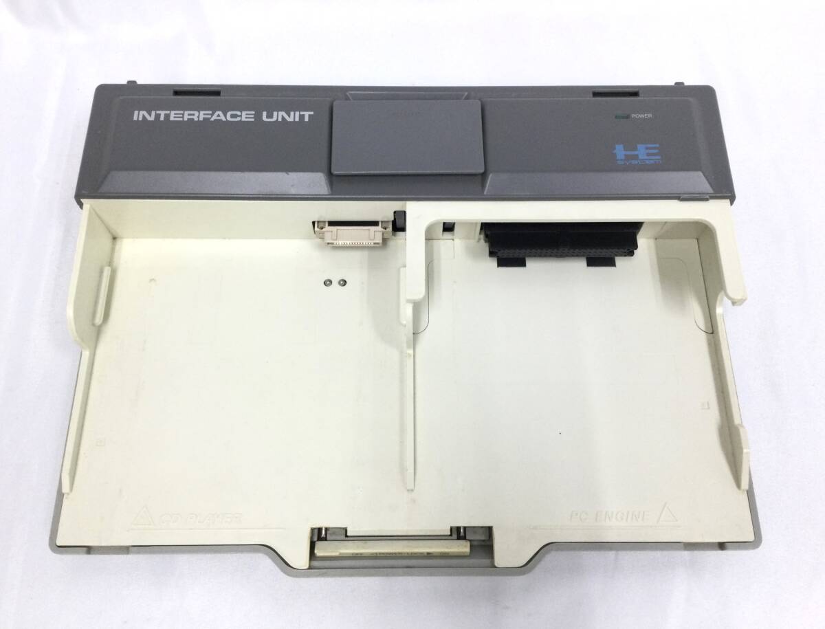 [GM6744/80/0] не перемещение .. Junk *NEC PC двигатель корпус + CD-ROM2 плеер + интерфейс единица *PC Engine* интерфейс *