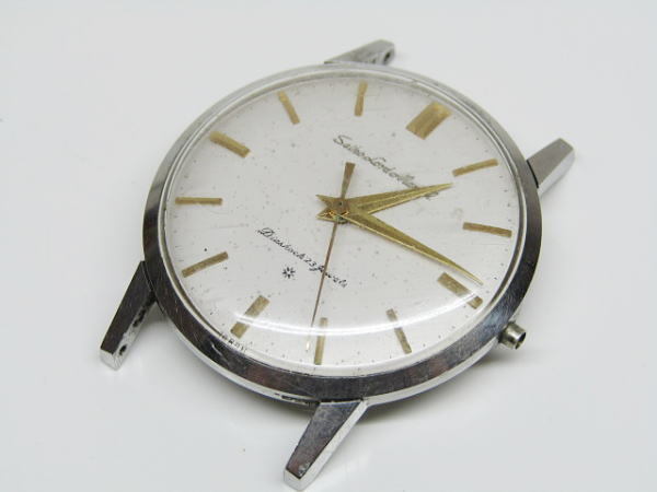 SEIKO Seiko load ma- bell резьба по дереву циферблат 23 камень J14038 механический завод мужские наручные часы Junk 
