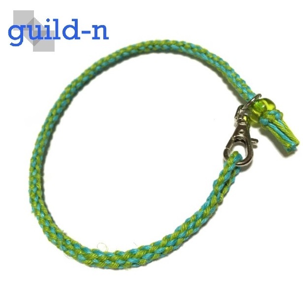guild-n ★ グラスホッパー フック式 ヘンプ 麻 アンクレット ブレスレット ミサンガ メンズ レディース 両用 サイズオーダー可