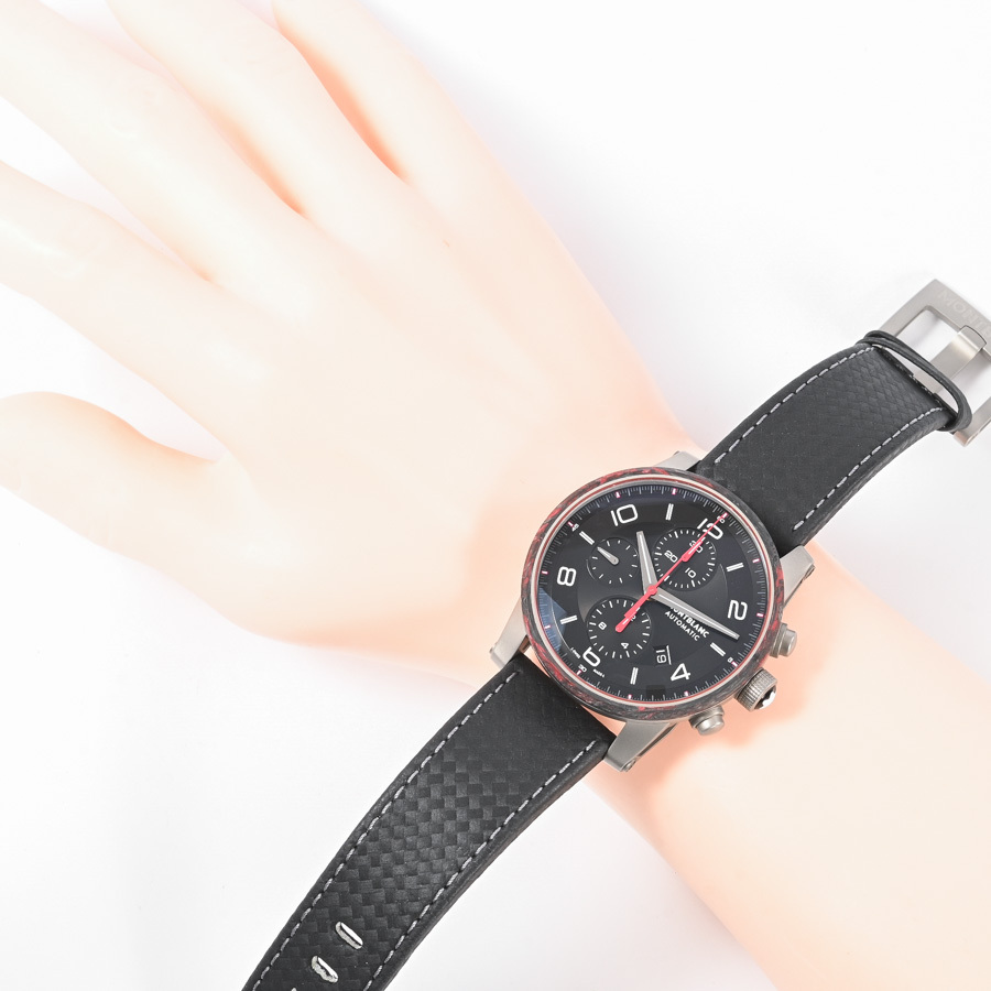 モンブラン タイムウォーカー アーバンスピード クロノグラフ オートマティック 腕時計 MB114881 ブラック メンズ