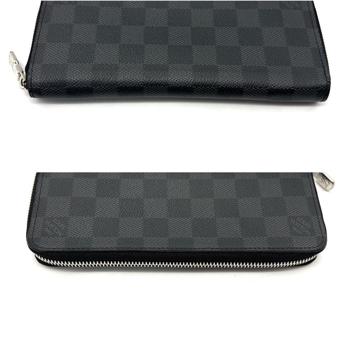 現(xiàn)行◆未使用級◆LOUIS VUITTON ルイヴィトン ジッピーヴェルティカル 長財布 ダミエグラフィット ラウンドファスナー ブラック