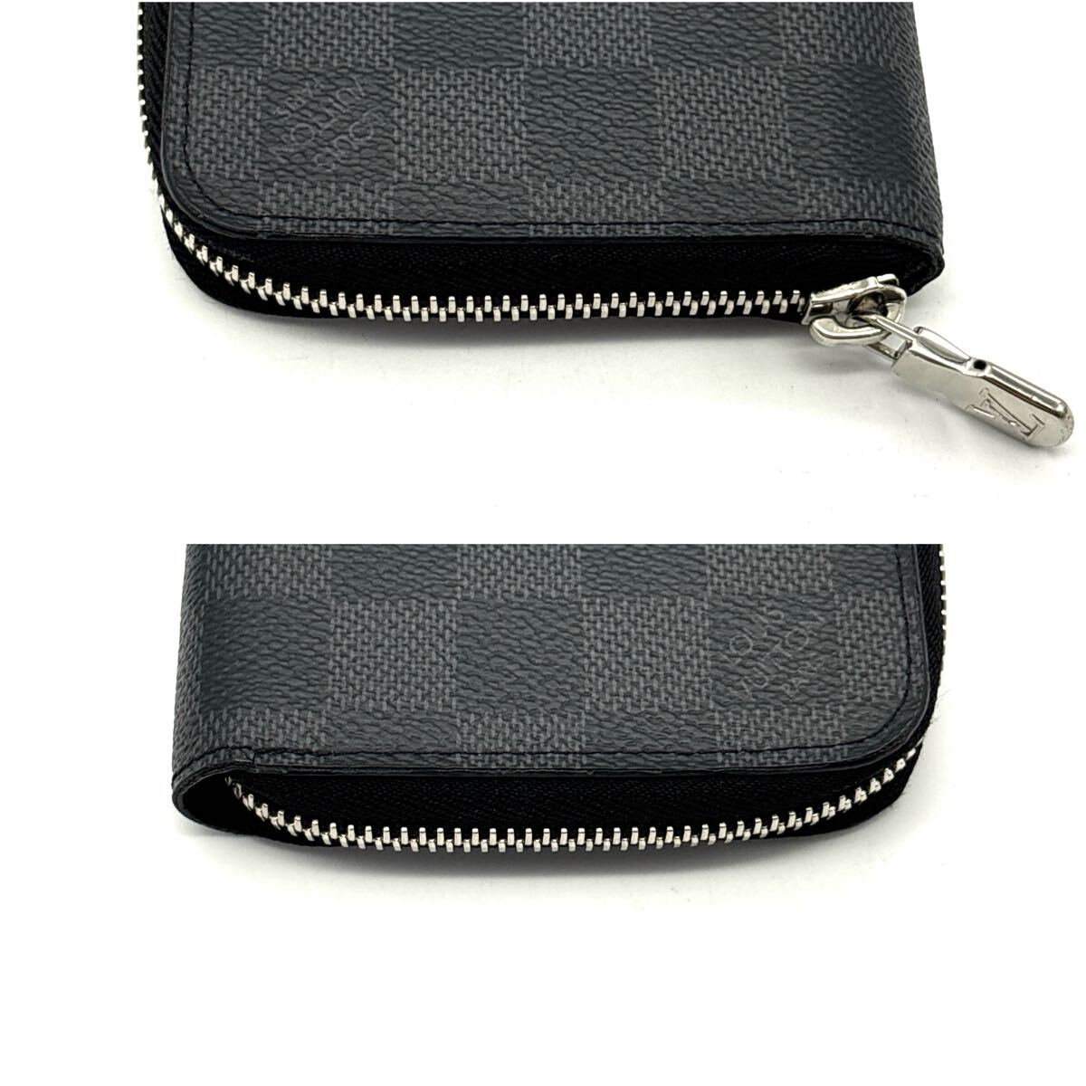 現(xiàn)行◆未使用級◆LOUIS VUITTON ルイヴィトン ジッピーヴェルティカル 長財布 ダミエグラフィット ラウンドファスナー ブラック