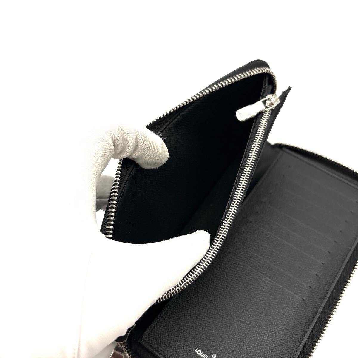 現(xiàn)行◆未使用級◆LOUIS VUITTON ルイヴィトン ジッピーヴェルティカル 長財布 ダミエグラフィット ラウンドファスナー ブラック