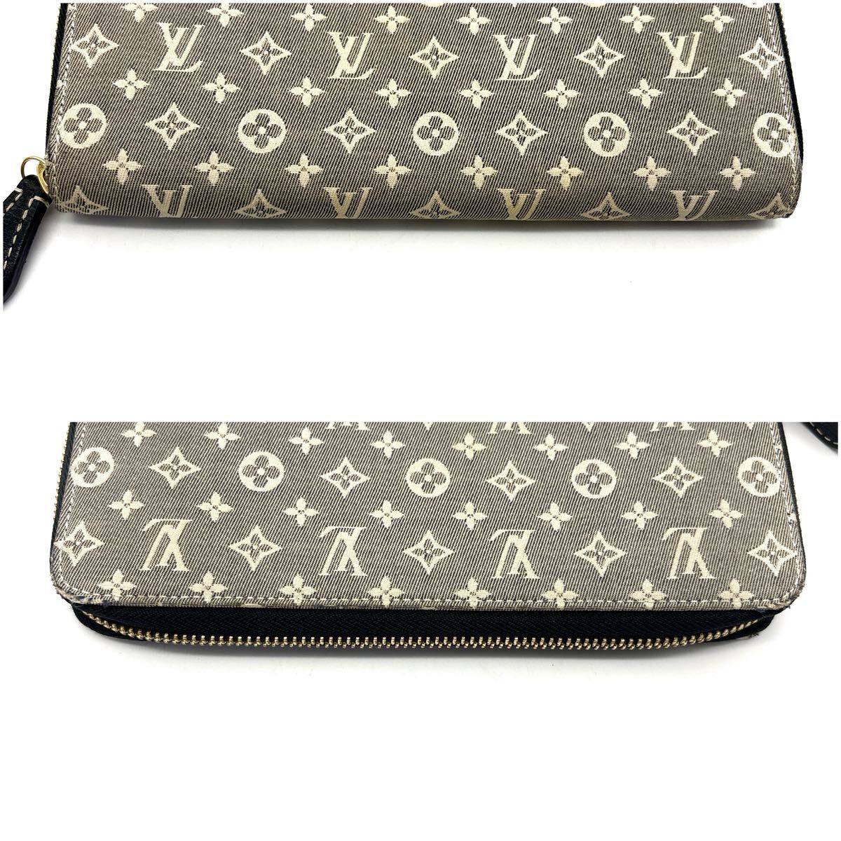 入手困難品◆LOUIS VUITTON ルイヴィトン ジッピーウォレット モノグラム イディール デニム ジャガード グレー メンズ レディース