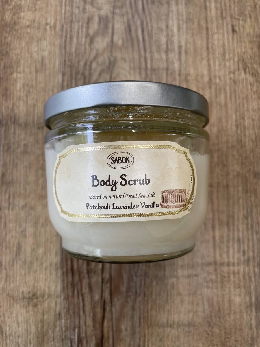 【新品未使用・送料无料】SABON サボン ボディスクラブ 600g パチュリ・ラベンダー・バニラ