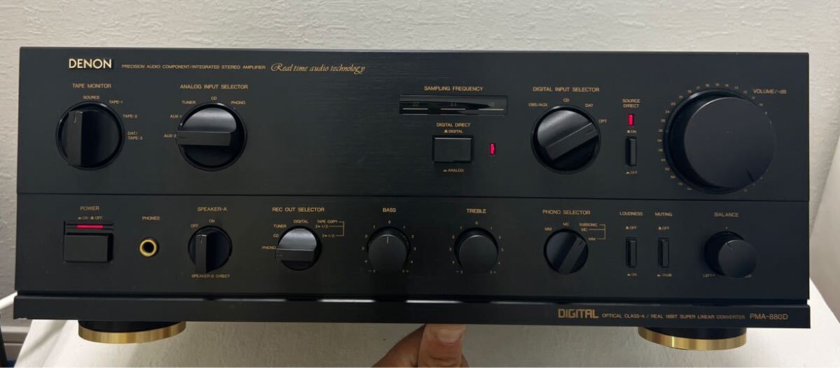 DENON PMA-880D Denon INTEGRATED STEREO AMPLIFIER основной предусилитель стерео усилитель электризация подтверждено 