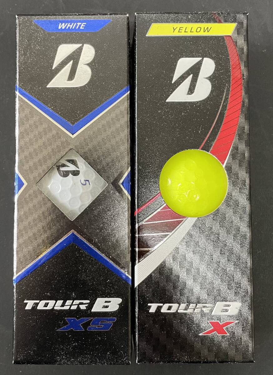 ブリヂストン TOUR B X(YELLOE) 1スリーブ & TOUR B X5(WHITE) 1スリーブ