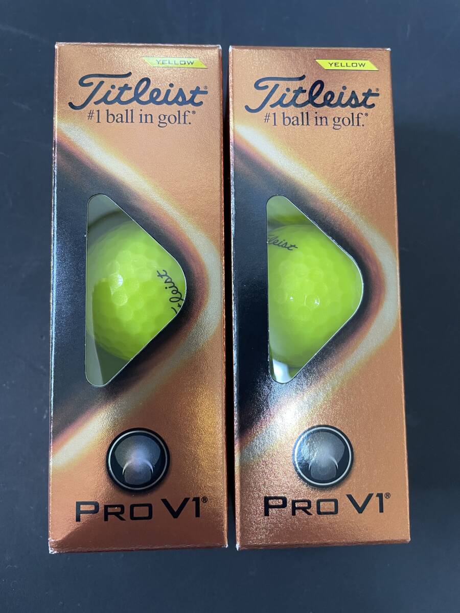 タイトリスト(Titleist) PRO V1 YELLOW 2スリーブ