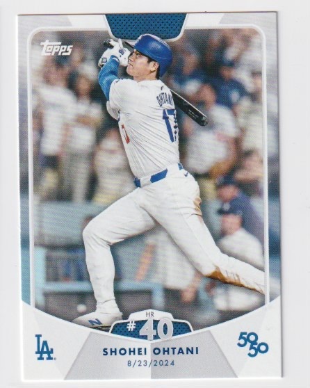 TOPPS Shohei Ohtani 大谷翔平 50/50 #80 HR #40 In LOS ANGELES LA Dodgers　533