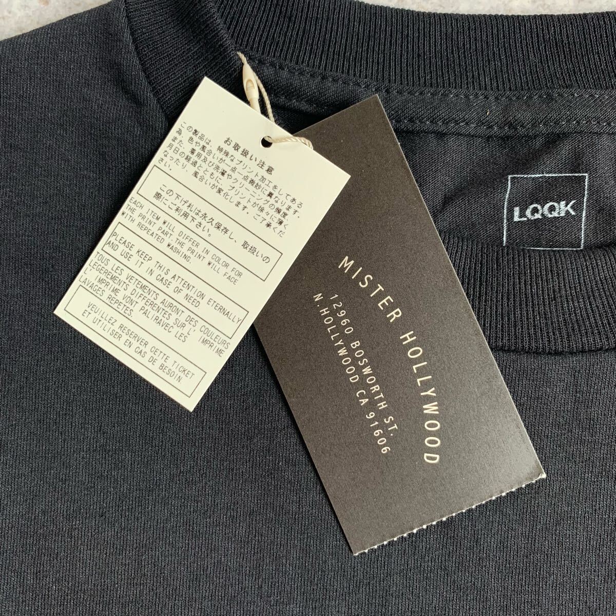 N.HOOLYWOOD × LQQK STUDIO Tシャツ ブラック M 新品 エヌハリウッド ルックスタジオ コラボ 半袖Tシャツ プリント
