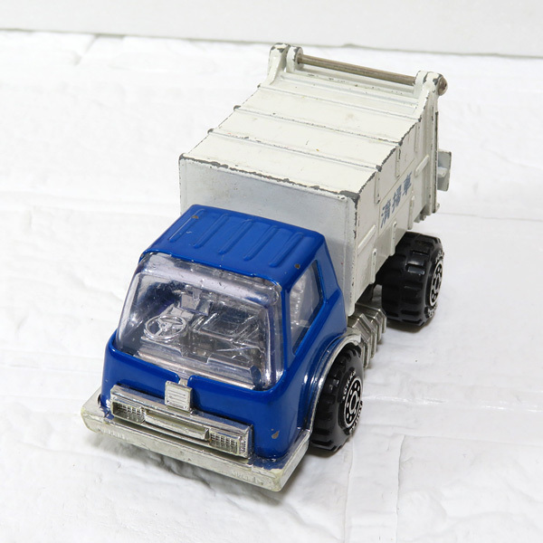【玩具中古品】昭和レトロ：イチコー / トンカ：ブリキのトラック 5臺(tái)セット：日本制：ダンプ?日本石油 タンクローリー?清掃車 など