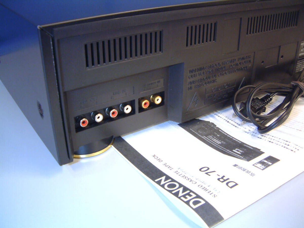 *[ рабочий товар! превосходный товар ]DENON DR-70 высший класс 3 head кассетная дека использование . немного первоклассный amorufas head head . задний внешний вид и т.п. очень красивый *