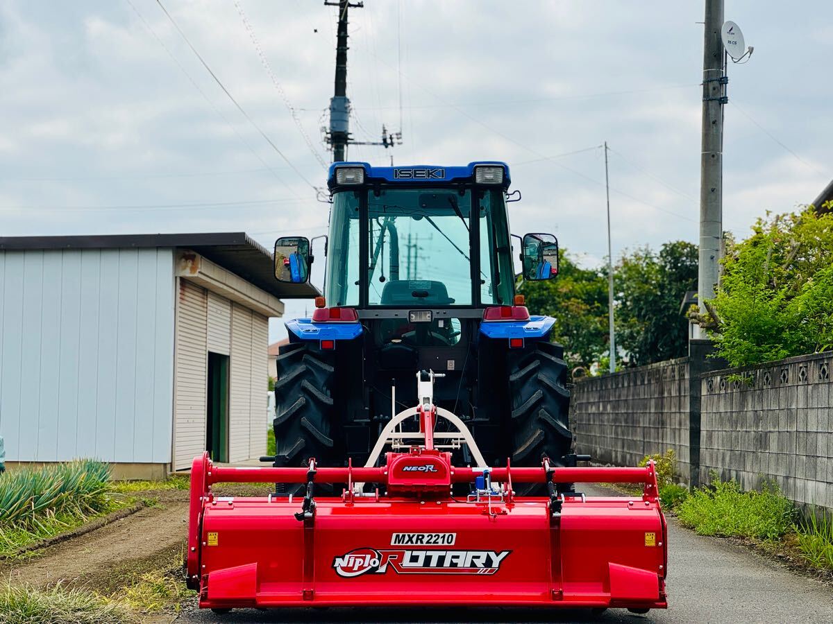 イセキトラクターT JAPAN75★75馬力★4WD★790時間★ATシフト★パワステ★外部油圧★エアコンキャビ★4WD★ニプロ ロータリーMXR2210 