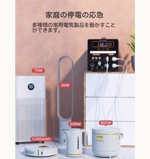 アウトドア用モバイル電源大容量400W攜帯用バッテリー大容量133wh/36000mah家庭用バッテリーキャンプ用防災(zāi)グッズです