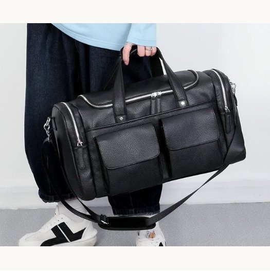  сумка "Boston bag" натуральная кожа мужской кожа путешествие сумка wild путешествие Bang машина внутри принесенный Golf сумка ручная сумка сумка ^ чёрный 