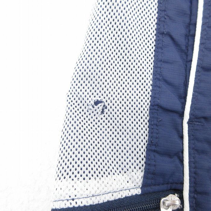 W40/古著 ナイキ NIKE ショート ナイロン パンツ ショーツ メンズ 00s ワンポイントロゴ 大きいサイズ 紺 ネイビー 內(nèi)側(cè)メッシュ 25may31