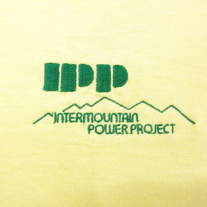 XL/古著 半袖 ポロ シャツ メンズ 80s IPP 黃 イエロー 25jun05 中古 トップス