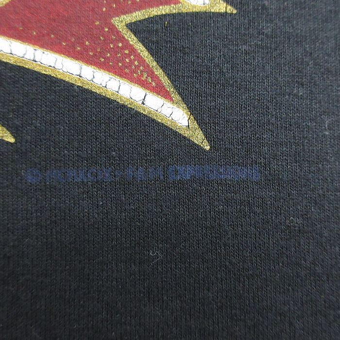 XL/古着 フルーツオブザルーム 半袖 ビンテージ Tシャツ メンズ 00s フィラデルフィア 大きいサイズ クルーネック 黒 ブラッ_画像3